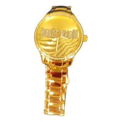 Pre-owned Just Cavalli Watch In Gold