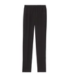 BURBERRY LOGO-EMBROIDERED RELAXED TROUSERS