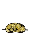 Versace Medusa Amplified Eye Mask In Nero & Oro