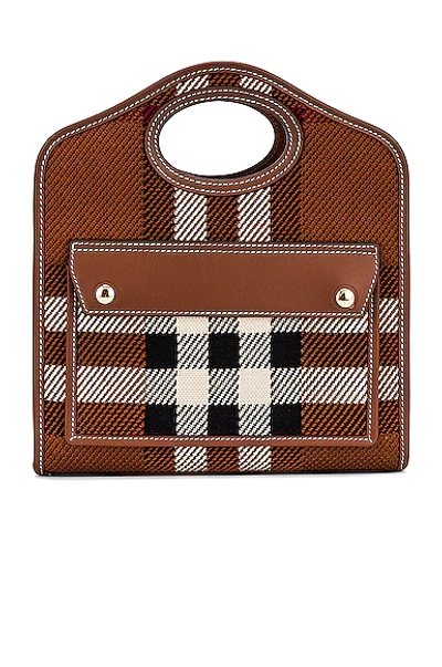 Burberry Mini Pocket Bag In Brown
