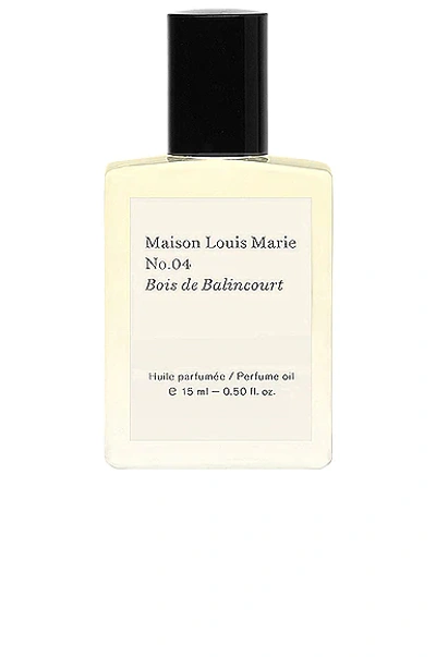 Maison Louis Marie No.4 Bois De Balincourt Perfume Oil In Default Title