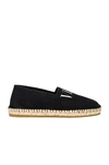Valentino Vltn Espadrilles In Nero & Bianco