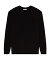 John Elliott Cotton Cashmere Pullover In Black