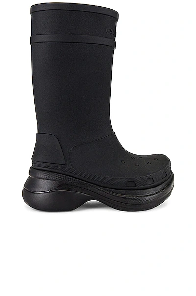 Balenciaga Crocs Boot In Black