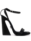 Philipp Plein Strass-embellished Sandals In Schwarz
