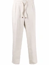 BRUNELLO CUCINELLI STRAIGHT-LEG LINEN TROUSERS