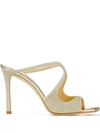 Jimmy Choo 95mm Anise Sandals In Green