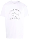 Paul & Shark Logo-print Cotton T-shirt In Weiss