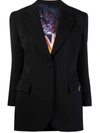 Lanvin Single-breasted Fitted Blazer In Schwarz