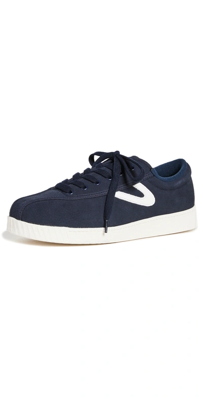 Tretorn Women's Nylite Plus Suede Trainer Women's Shoes In Navy