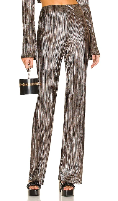 House Of Harlow 1960 X Revolve Lidia Pant In Metallic Silver