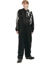 YOHJI YAMAMOTO COMPRESSED MELTON SUSPENDER PANTS