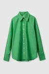 Cos Oversized Long-sleeve Shirt In Green