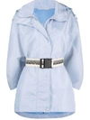 STELLA MCCARTNEY BELTED HOODED JACKET