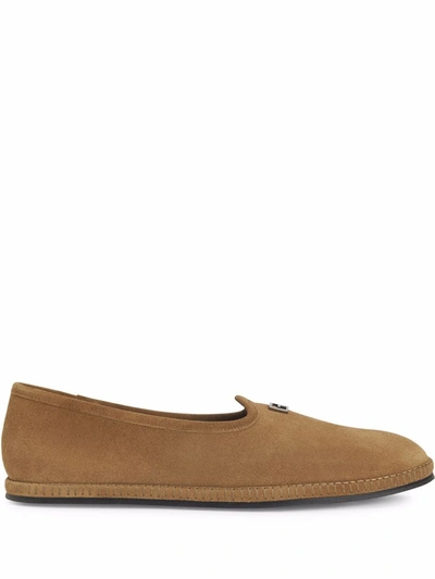 Giuseppe Zanotti Suede Espadrilles In Brown