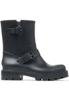 JIMMY CHOO YAEL FLAT RAIN BOOTS