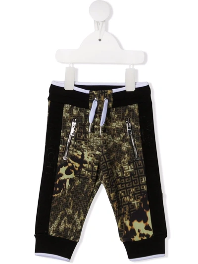 Givenchy Babies' 4g Camouflage-print Trousers In Green