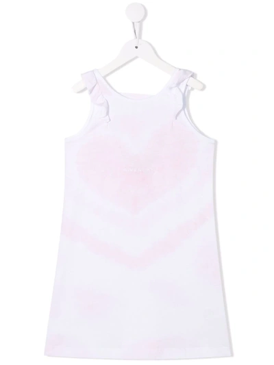 Givenchy Kids' Heart-print Sleeveless Dress In Marshmallow