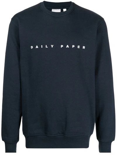 Daily Paper Logo-print Sweatshirt In Blue