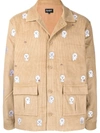 Ripndip Cat-print Corduroy Jacket In Brown
