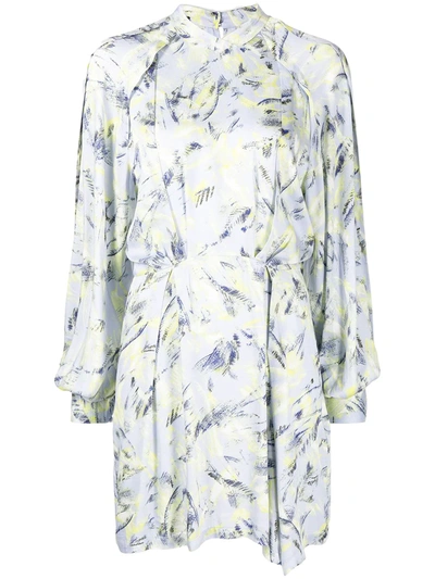 IRO KARDES FEATHER-PRINT MINI DRESS