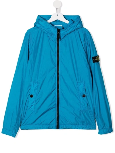 Stone Island Kids Blue Teen Boy Jacket