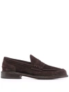 TRICKER'S ALMOND-TOE SUEDE LOAFERS