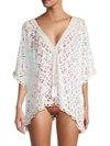 RANEE'S WOMEN'S LACE COVER-UP TOP
