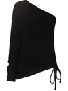Rta Athena One-shoulder Top In Schwarz