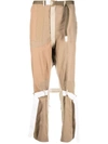 Children Of The Discordance Straight-leg Panelled Trousers In Nude