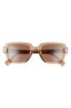 BURBERRY 51MM RECTANGULAR SUNGLASSES