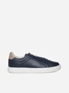 Brunello Cucinelli Men's Grained Calfskin Low-top Sneakers