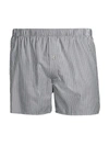 Hanro Men's Fancy Woven Cotton Boxers In Shaded Check