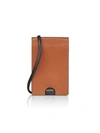 Ashya Leather Bolo Bag In Toffee Onyx