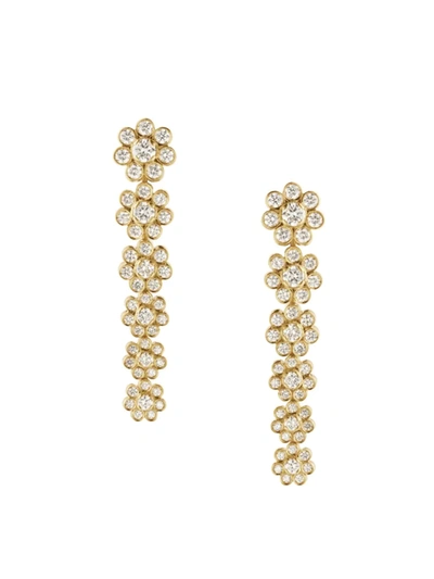 Sophie Bille Brahe Women's Petite De Fleur 18k Gold & Diamond Drop Earrings