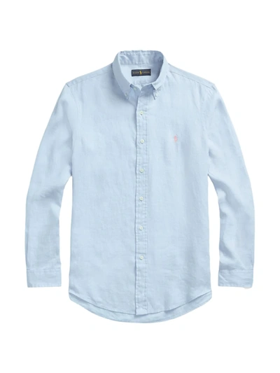 Polo Ralph Lauren Tailored Button-down Shirt In Blue