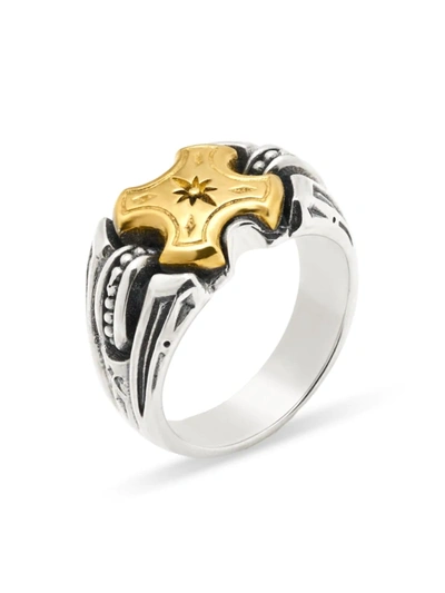 Konstantino Men's Orion Bolide 18k Gold & Sterling Silver Ring