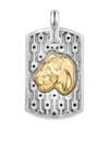 Konstantino Women's Ark Tiger Shield Sterling Silver & Bronze Pendant