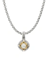 Konstantino Women's Delos 2.0 Bloom Core 18k Gold, Sterling Silver & Pearl Pendant