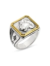 Konstantino Men's Orion Panther Sterling Silver & Bronze Ring