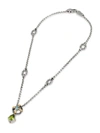 Konstantino Women's Delos 2.0 Hallmark 18k Gold, Sterling Silver, Blue Topaz & Peridot Pendant Necklace