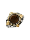 Konstantino Women's Delos 2.0 Nous 18k Gold, Sterling Silver & Smoky Quartz Ring