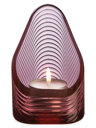 Nude Glass Mist Light Candleholder In Pastl Pink