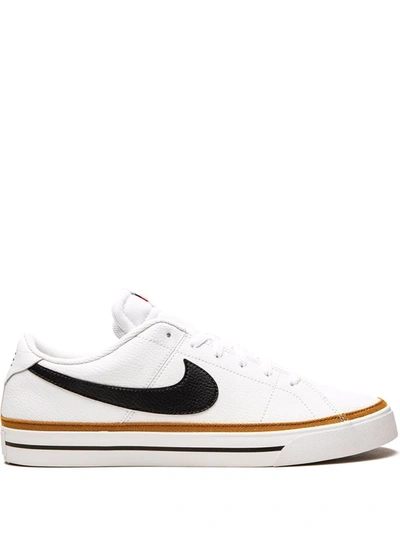 Nike Men's Court Legacy Leather Casual Sneakers From Finish Line In White