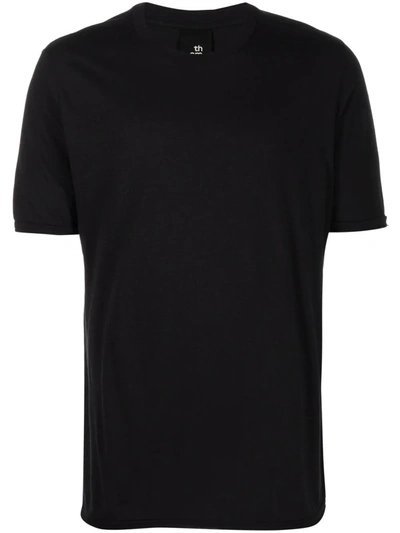 Thom Krom Contrast-stitch Short-sleeve T-shirt In Black