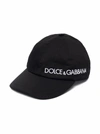 DOLCE & GABBANA LOGO-EMBROIDERED COTTON CAP