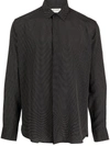 Saint Laurent Luxurious Silk Shirt Long Sleeves In Black