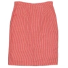 Burberry Houndstooth Two-tone Wool Skirt In Bright Red/natural W