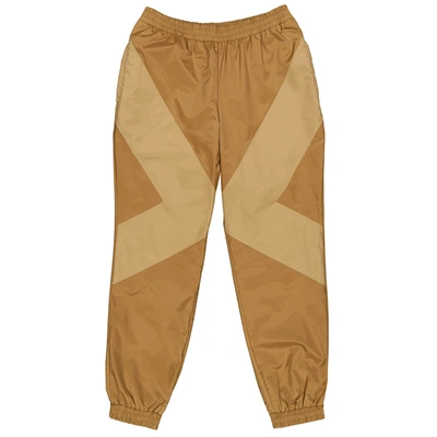 Burberry Mens Two-tone Nylon Trackpants In Warm Walnut ModeSens
