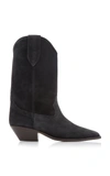 Isabel Marant Women Dahope Suede Leather Boots In Black